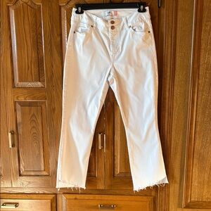 Cabi white jean hi low